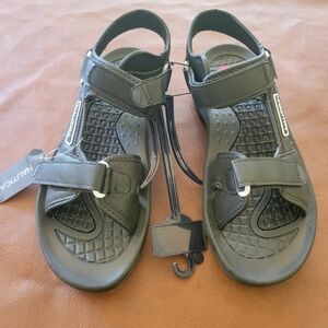 Nautica Black Adjustable Sandals